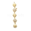 Brass Micro Pave Cubic Zirconia Big Pendants KK-C164-01G-G-1