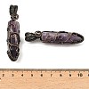 Natural Amethyst Pendants G-K338-28R-06-3