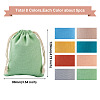 Magibeads 40Pcs 8 Colors Polycotton Canvas Packing Pouches ABAG-MB0001-07-9