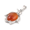 Natural Carnelian Pendants G-A224-02P-07-2