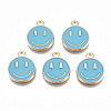 Alloy Enamel Charms X-ENAM-S121-165B-RS-1