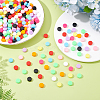 300Pcs 10 Colors Opaque Acrylic Beads MACR-ME0001-11-4