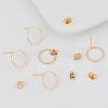 Beebeecraft 20Pcs Brass Stud Earring Findings KK-BBC0002-82-5