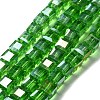 Electroplate Glass Beads Strands EGLA-R030-8x8mm-M-3