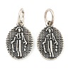925 Thai Sterling Silver Religious Medal Pendants STER-NH0001-68AS-1