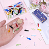 130Pcs 13 Colors Baking Paint Transparent Glass Pendants FIND-SC0023-46A-3