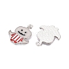 Halloween Theme Rack Plating Luminous Alloy Enamel Pendants ENAM-N056-232P-1-3