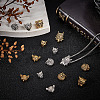 48Pcs 12 Styles Tibetan Style Alloy Beads FIND-DR0001-22-4