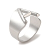 Non-Tarnish 201 Stainless Steel Finger Rings RJEW-H223-04P-A-4