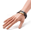 Pray & Love Acrylic Beads Stretch Bracelet Set for Gift BJEW-JB06679-3