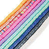 10 Strands 10 Colors Handmade Polymer Clay Beads Strands CLAY-TA0001-20-4