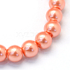 Baking Painted Pearlized Glass Pearl Round Bead Strands HY-Q003-10mm-77-2