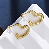 304 Stainless Steel Stud Earrings for Women EJEW-L296-032G-02-1