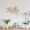 Laser Cut Unfinished Basswood Wall Decoration WOOD-WH0113-123-5