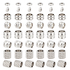 DICOSMETIC 80Pcs 4 Style 304 Stainless Steel European Beads STAS-DC0006-04-1