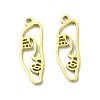 201 Stainless Steel Pendants STAS-K269-01E-G-1