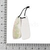 2Pcs Natural White Shell Pendants SHEL-A005-02E-3