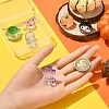 6Pcs 6 Styles Halloween Transparent Resin Pendants CRES-YW0002-61-5