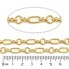 Ion Plating(IP) Handmade 304 Stainless Steel Oval Link Chains CHS-G038-04D-G-2