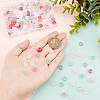 SUPERFINDINGS 200Pcs 10 Colors Transparent Czech Glass Beads GLAA-FH0001-44-3