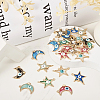 48Pcs 12 Style Alloy Enamel Pendants ENAM-TA0001-73-13