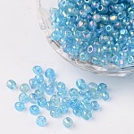 8/0 Glass Seed Beads, Mixed Style, Round Hole, Round, Mixed Color, 8/0,  3~3.5x2~3mm, Hole: 1mm, about 450g/bag