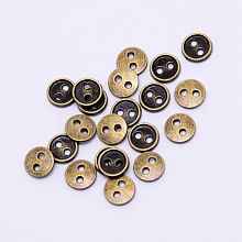 Alloy Mini Buttons PALLOY-WH0076-49B-AB