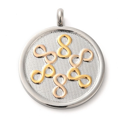 304 Stainless Steel Pendants STAS-C086-06C-P-1