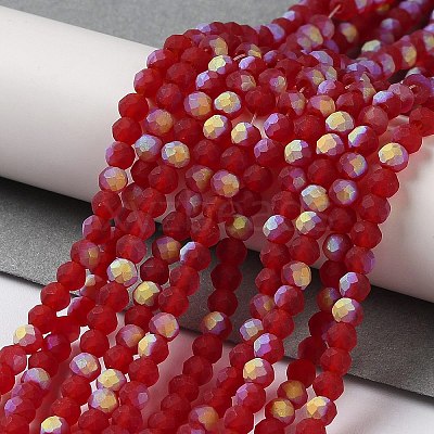 Imitation Jade Glass Beads Strands EGLA-A034-T3mm-MB07-1
