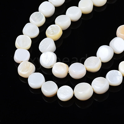 Natural Trochid Shell/Trochus Shell Beads Strands SHEL-S258-083-A01-1