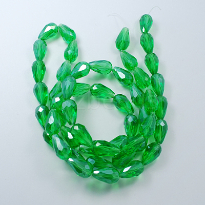 Electroplate Glass Beads Strands EGLA-R008-15x10mm-3-1