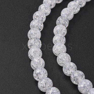 Synthetic Crackle Quartz Beads Strands X-GLAA-S134-6mm-05-1
