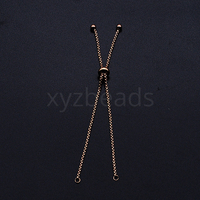 Adjustable 201 Stainless Steel Slider Bracelets Making STAS-S105-JN646-3-1