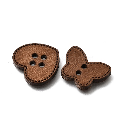 4-Hole Wood Buttons WD-CBA9CDE-01A-1