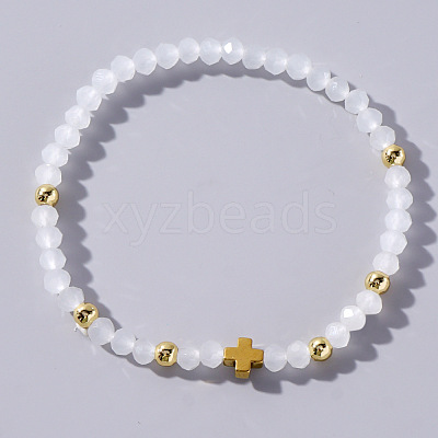 Handmade Faceted Seed Beaded Stretch Bracelets MZ9145-2-1