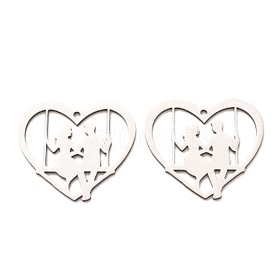 Valentine's Day 201 Stainless Steel Pendants SA-CBA49C1-02P-1