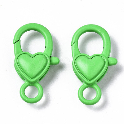 Spray Painted Eco-Friendly Alloy Lobster Claw Clasps X-PALLOY-T080-04-NR-1