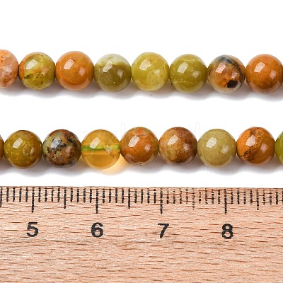 Natural Green Opal Beads Strands G-K245-A17-A02-1