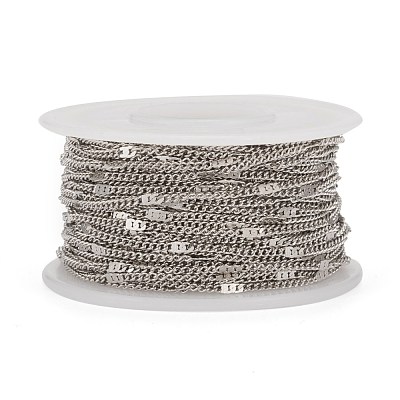 Tarnish Resistant 304 Stainless Steel Figaro Chains CHS-N002-03P-1