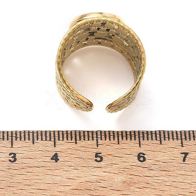 304 Stainless Steel Cuff Ring Components SA-CBA37BC-15C-G-1