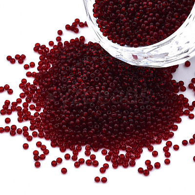 15/0 Transparent Czech Glass Seed Beads SEED-N004-004-28-1