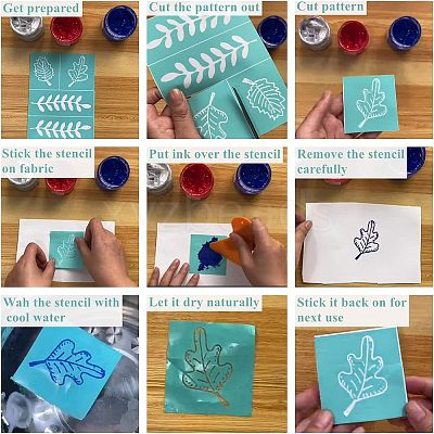 Self-Adhesive Silk Screen Printing Stencil DIY-WH0173-010-1