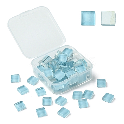 60Pcs Transparent Glass Cabochons GLAA-YW0003-65-26-1