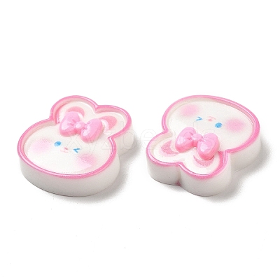 Cute Cartoon Animal Opaque Resin Cabochons RESI-C034-05C-1