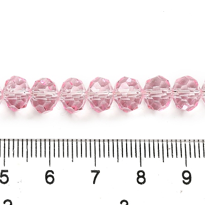Transparent Baking Paint Glass Beads Strands LS-DGLA-A034-T8mm-D09-1