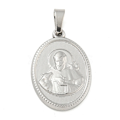 Non-Tarnish 304 Stainless Steel Pendants STAS-B071-02A-10P-1