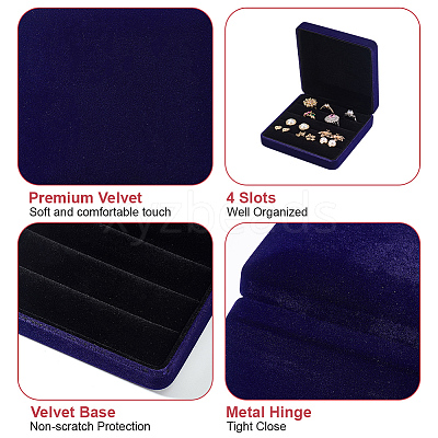 Velvet Jewelry Box VBOX-WH0012-03B-1