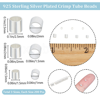 600Pcs 3 Styles Brass Spacer Beads KK-BBC0011-70S-1