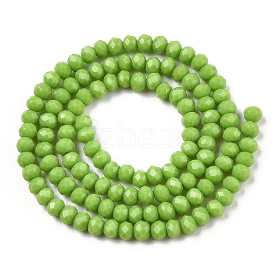 Opaque Solid Color Glass Beads Strands EGLA-A034-P3mm-D30-1