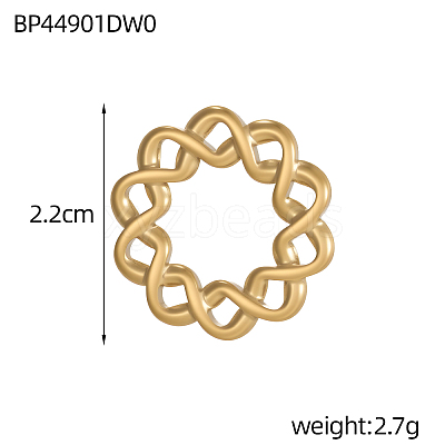 304 Stainless Steel Linking Rings STAS-OY006-87G-1